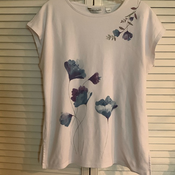 Draper’s & Damon’s petites vintage floral sequins top - Picture 1 of 6